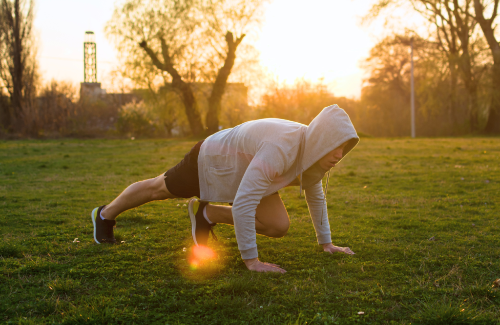 Man doing his morning exercise. Kick Start Weight Loss. Brisbane Livewell Clinic