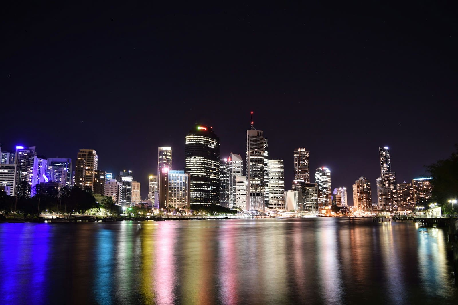 Brisbane nighttime skyline. Acupuncture Northside Brisbane