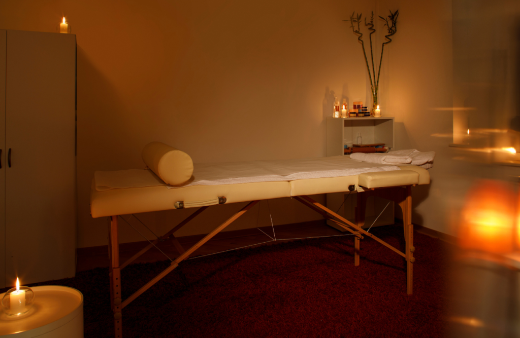 A clean massage room for Massage Clayfield. Relaxation Massage. Brisbane Livewell Clinic