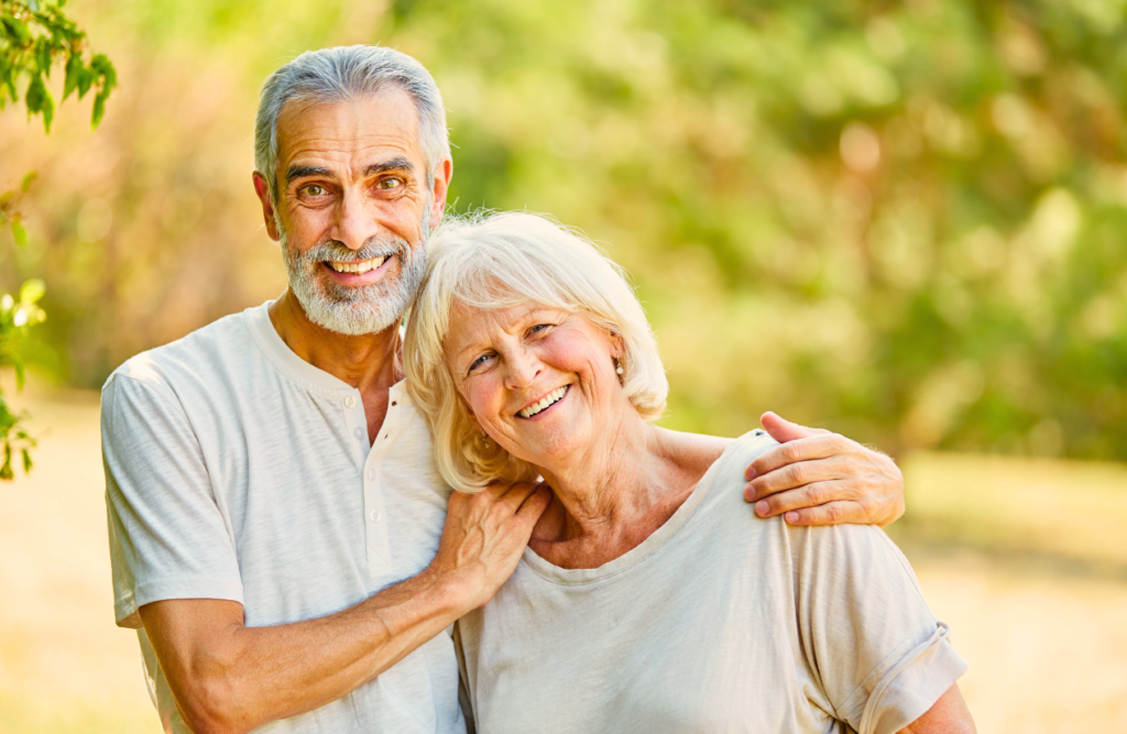 Man hugging his wife after a successful acupuncture session. Acupuncture Queensland. Brisbane Livewell Clinic