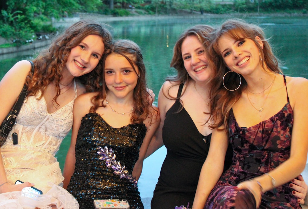 Group of young women smiling after visiting the Counsellor Wavell Heights